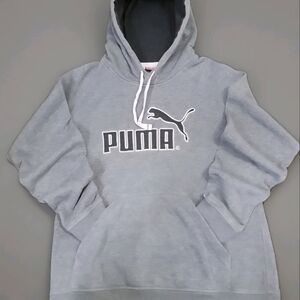 PUMA Men's Gray Hoodie Sweater